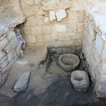 A Byzantine livestock stable was exposed in the Avdat National Park
