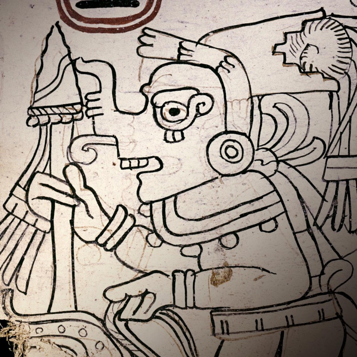 Image from the Grolier Codex, the oldest known manuscript in ancient America. Credit: Justin Kerr
