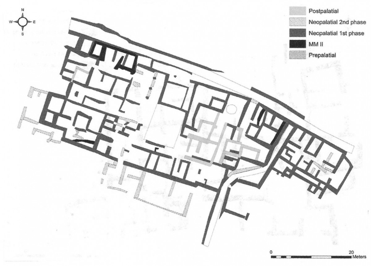 Fig. 1. Plan of «Maison Epsilon» at Malia (Driessen 2010, fig. 3.8).