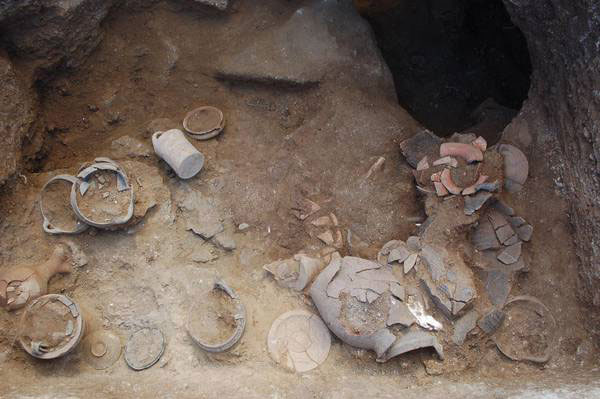 The numerous tombs contained a variety of artefacts. Photo Credit: ANSA med.
