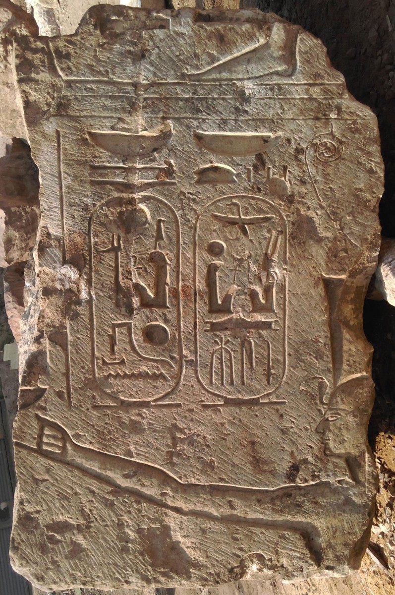 The cartouche of Ramesses II as seen in the latest finds from Mataritya.