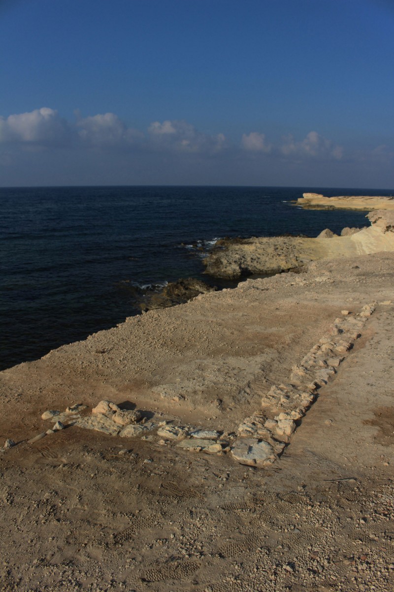 One of the Roman buildings along the Dreamer’s Bay shoreline (photo: Simon James).
