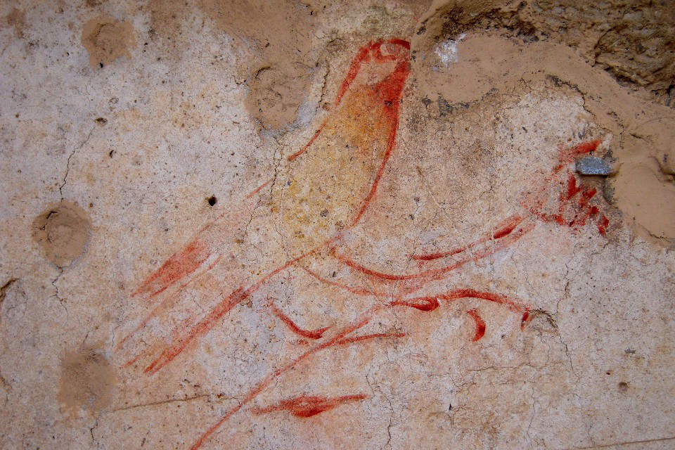 Conference about the antique wall painting