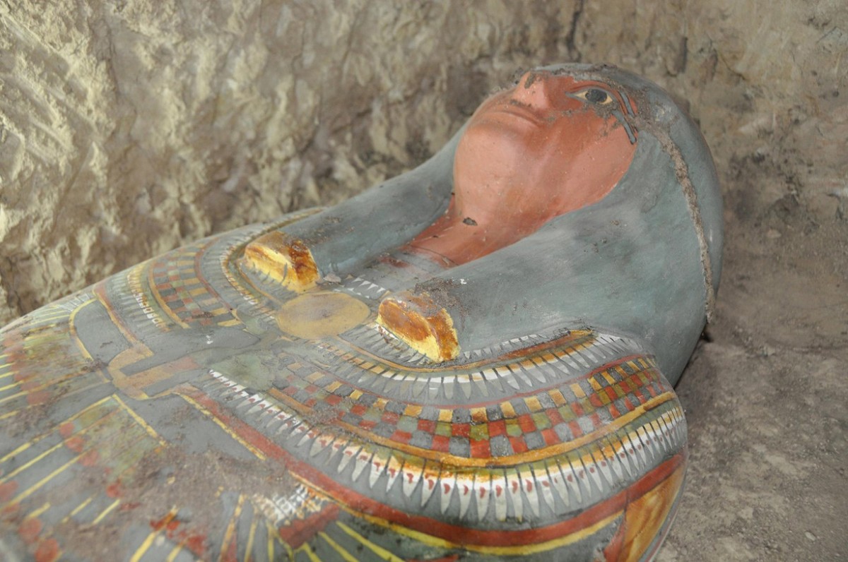 The cartonnage mummy. Credit: Egypt Antiquities Department