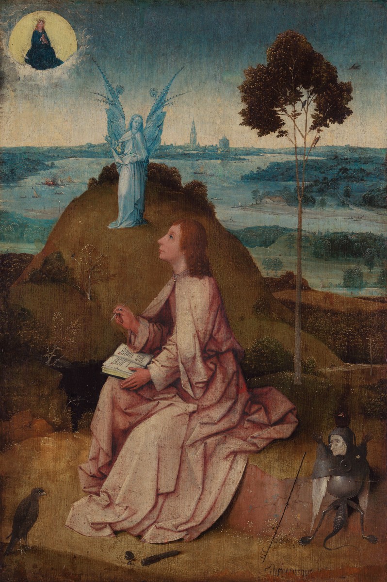 Hieronymus Bosch, St. John on Patmos, c. 1500. ©Staatliche Museen zu Berlin, Gemäldegalerie.