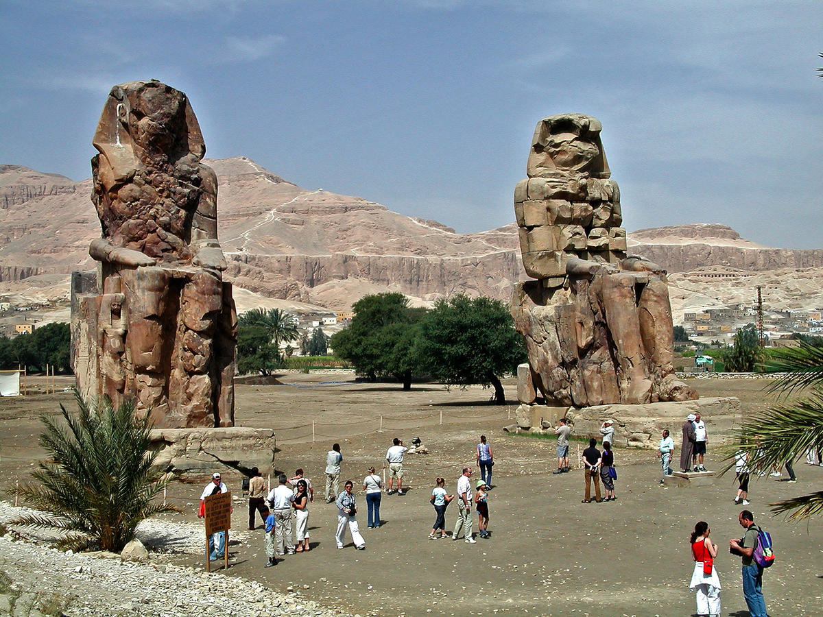 The Mortuary Temple of Amenhotep III in 2004.
