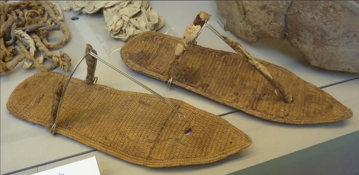 A pair of sandals found in Queen Nefertari's tomb
Credit: Michael Habicht
