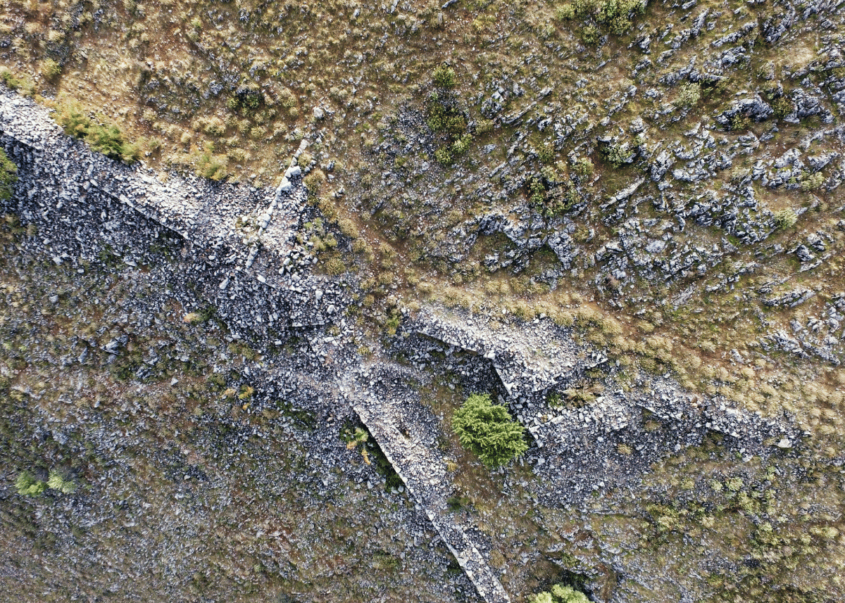 From the site at Vlochos, Greece. Fortress walls, towers and city gates are clearly visible from the air. Photo Credit : Cecilia Koljing/Heritage Daily.