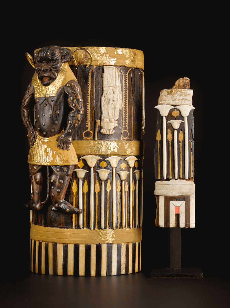 Amenhotep II box fragments. Photo Credidt: National Museums Scotland/Art Fund.