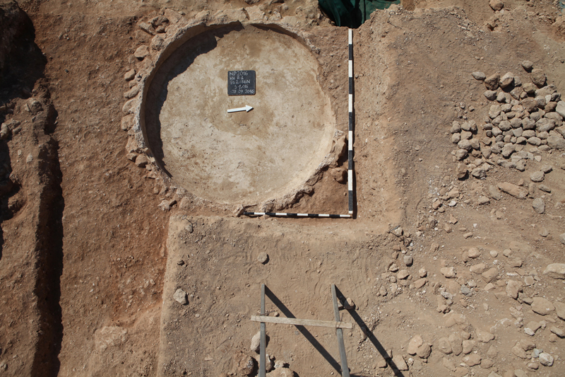 Circular basin in “Hellenistic” House, seen from east, phot. K. Żywicki.