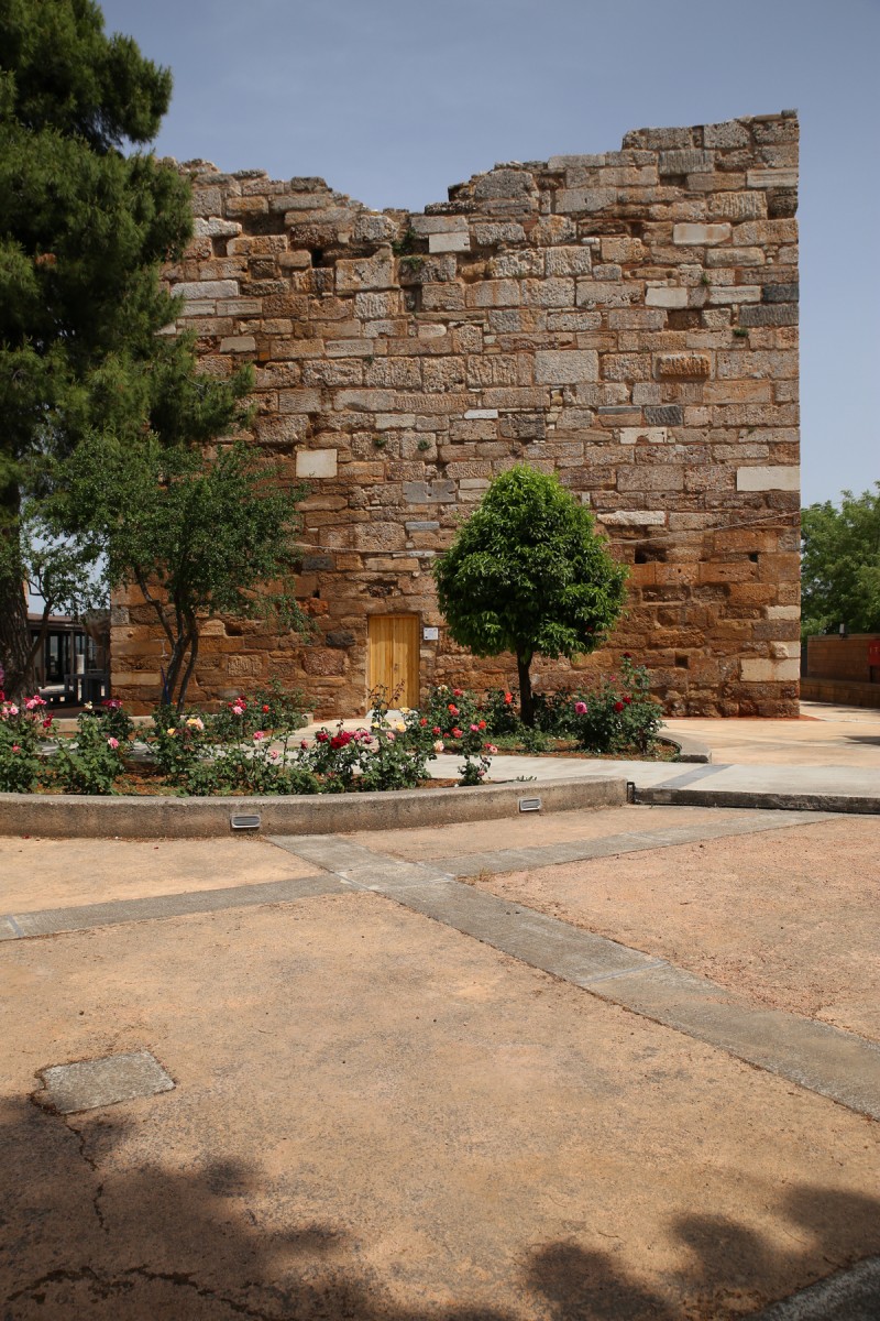 Fig. 18. Thebes Archaeological Museum. Section 18: the Medieval Tower in the museum courtyard. 