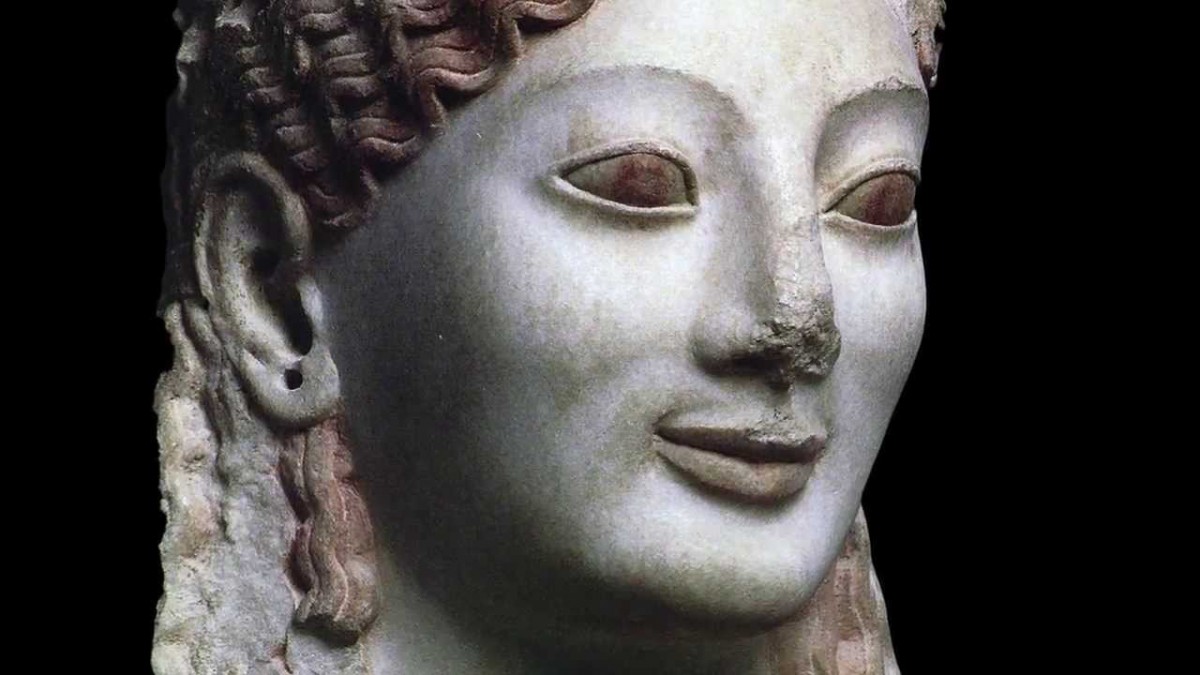 The Peplos Kore, around 530 BC. Acropolis Museum, Athens.