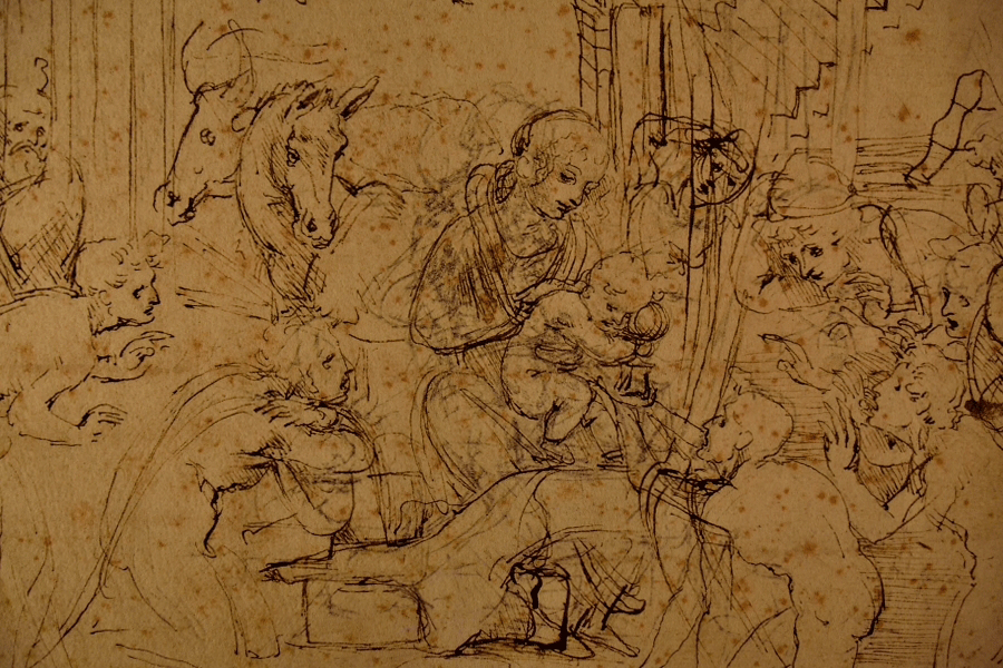 During restoration specialists were able to identify da Vinci's experimentation with techniques he used later on Photo Credit: Andrea Paoletti/The Florentine.