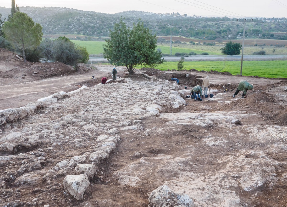 The impressive road dating to the Roman period was found in an extraordinary state of preservation.