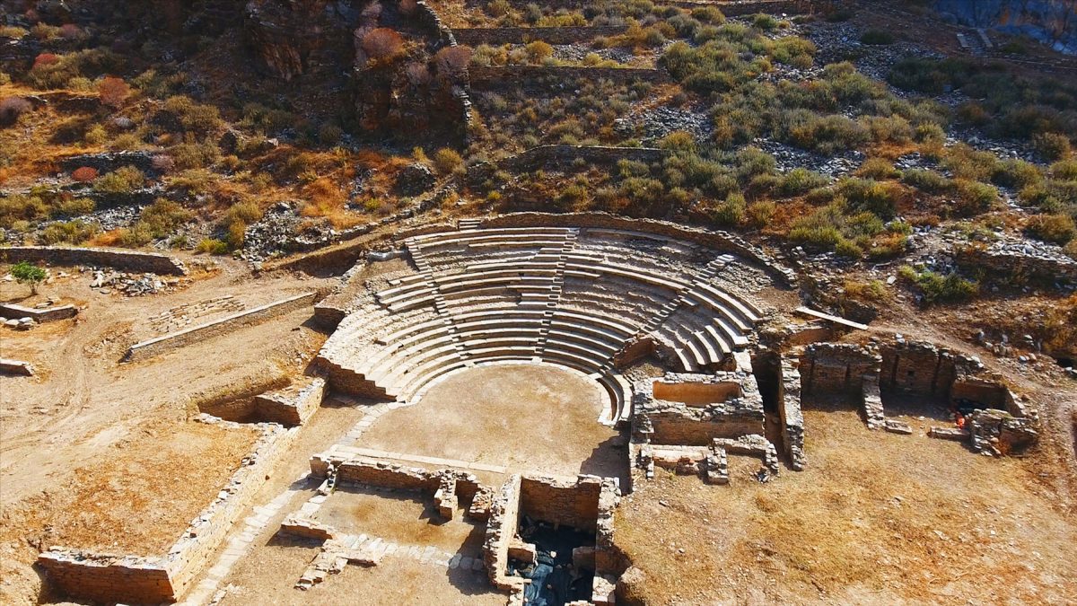 The theatre of ancient Karthaia. Photo credit: Europa Nostra