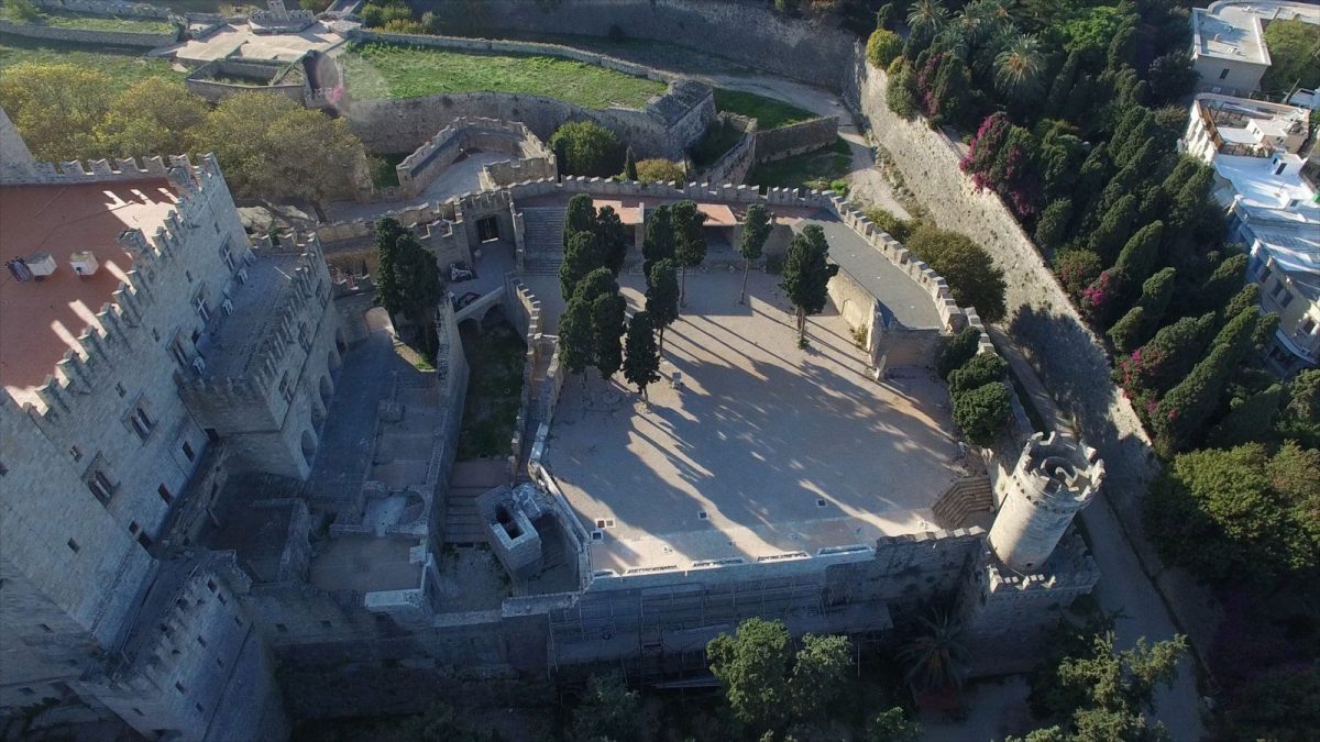 View of the bastion of the Grans Master’s Palace in the Medieval city of Rhodes. Photo credit: Europa Nostra