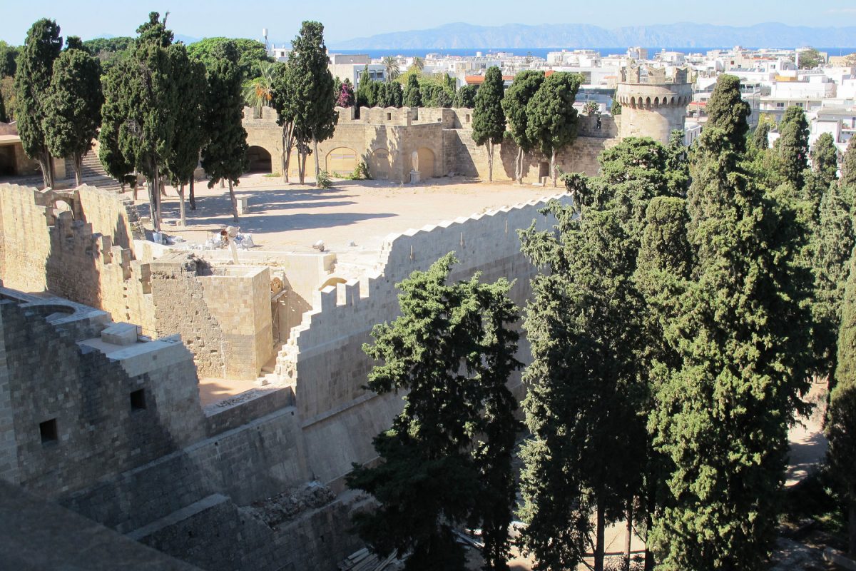 View of the bastion of the Grans Master’s Palace in the Medieval city of Rhodes. Photo credit: Europa Nostra