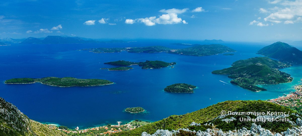 Fig. 4. The Inner Ionian Archipelago photographed from mount Skaros on Lefkada (photo: K. Zisis).