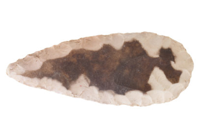 Nicole Creanza, Oren Kolodny, and Marcus Feldman developed a new computer model of culture that may help scientists understand bursts in the evolution of art, ideas, and tools, such as the flint spearhead shown here. (Image credit: Getty Images)