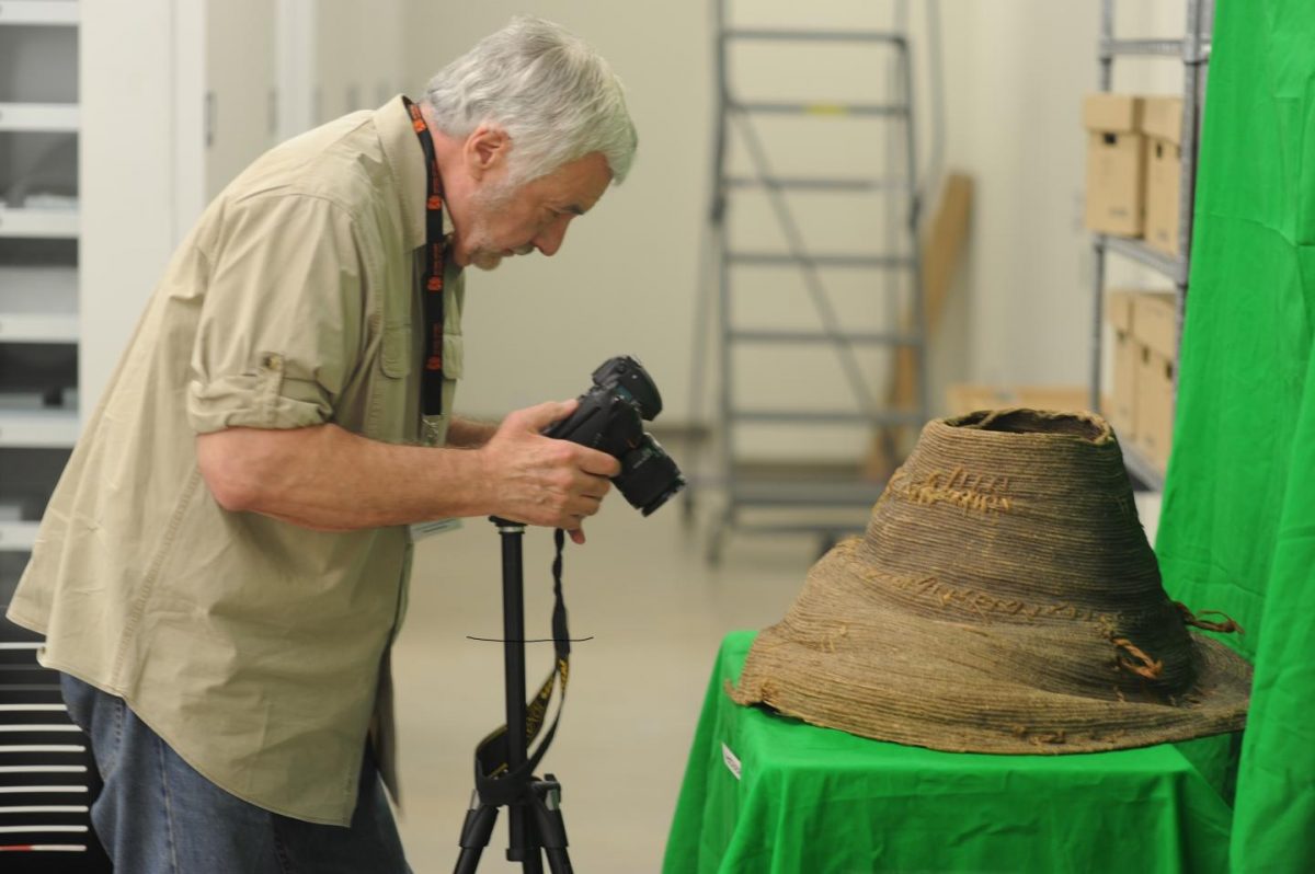 James M. Adovasio, PH.D., D.SC., co-author of the study and a world acclaimed archaeologist at FAU’s Harbor Branch, who is the foremost authority on ancient textiles and materials such as those used in basketry. Credit: Florida Atlantic University’s Harbor Branch Oceanographic Institute