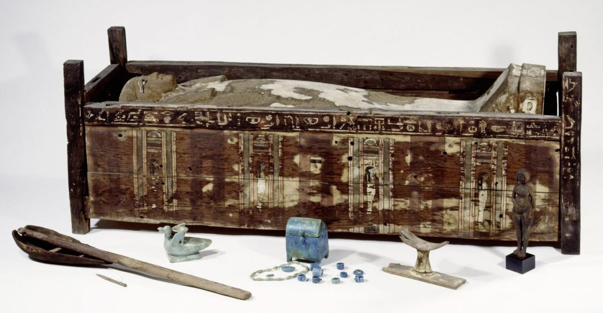 Sarcophagus of Tadja, Abusir El-Meleq. Credit: BPK/Aegyptisches Museum und Papyrussammlung, SMB/Sandra Steiss