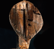 Carvings on Mesolithic idol were made with beaver jaw tool