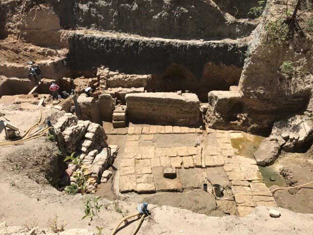 View of the excavation in the Shallalat Gardens in Alexandria, Egypt (photo: ANA/MNA).