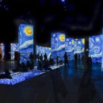 Multimedia exhibition of works by Vincent Van Gogh at the Athens Concert Hall, Megaron