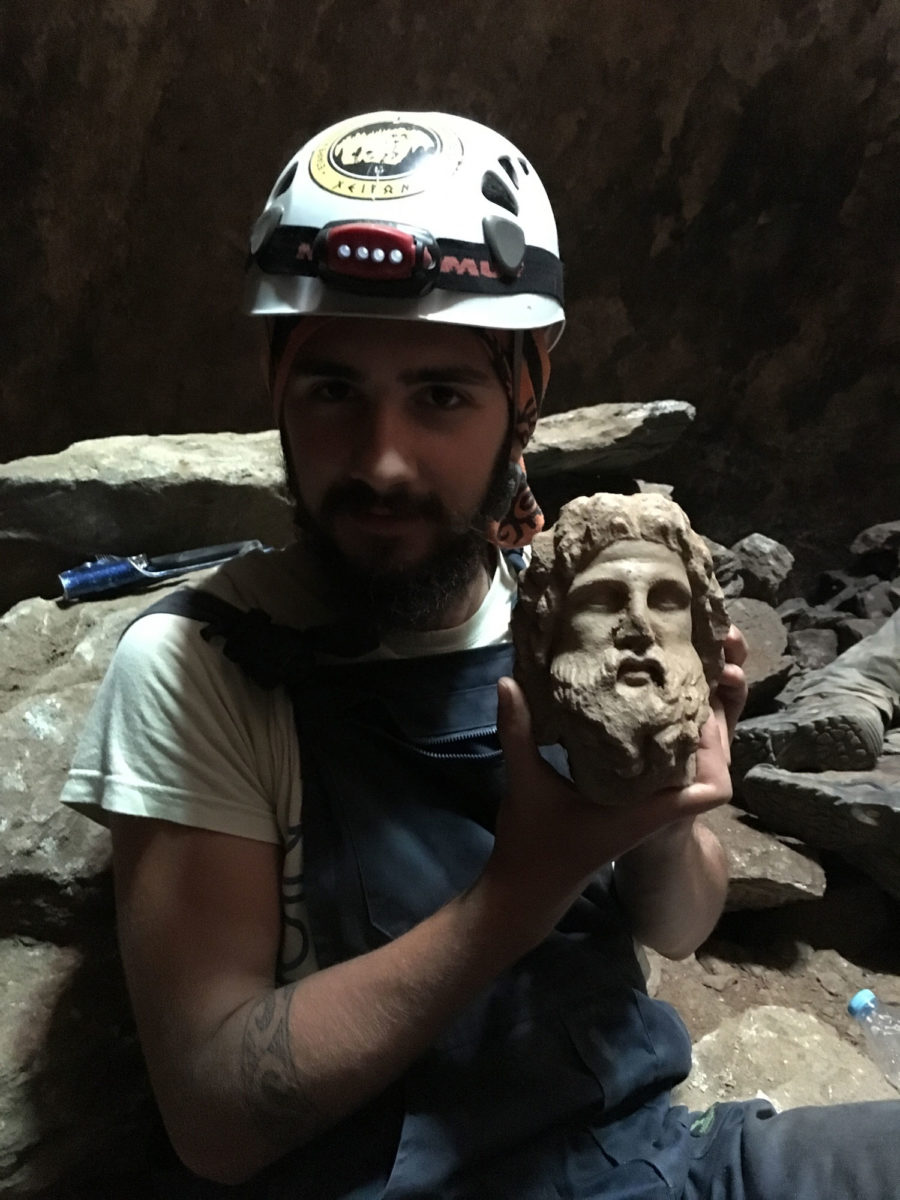 Fig. 10. Head of a bearded figure (Asclepius or Serapes). 