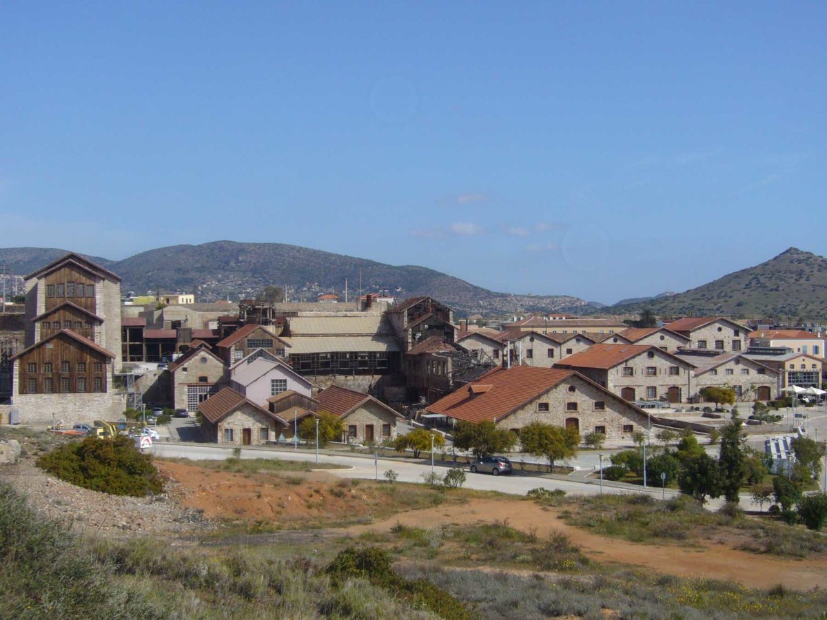 Overall view of the buildings of the Lavrion Technological and Cultural Park (Photo: Athens and Macedonian News Agency / Nikos Belavilas).