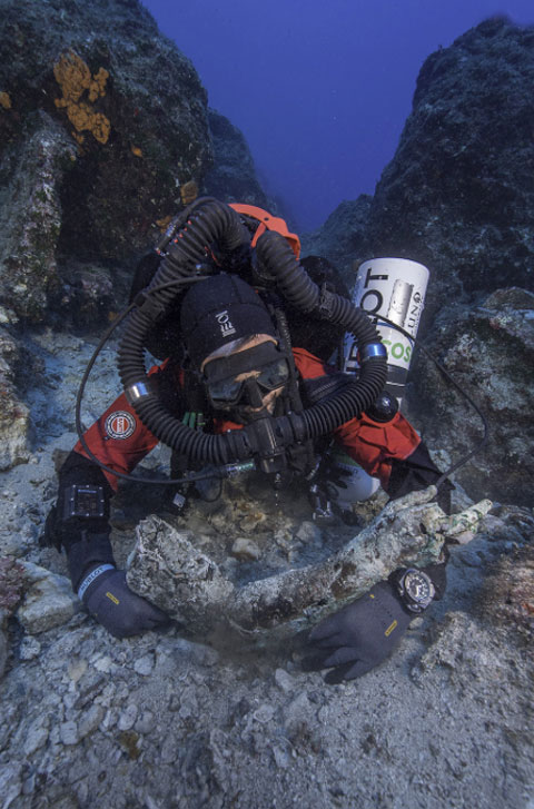 Finds from the excavation at the site of the Shipwreck of Antikythera (photo: Ministry of Culture and Sports)