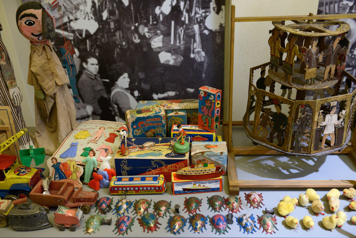 View of the exhibition at the Toy Museum.