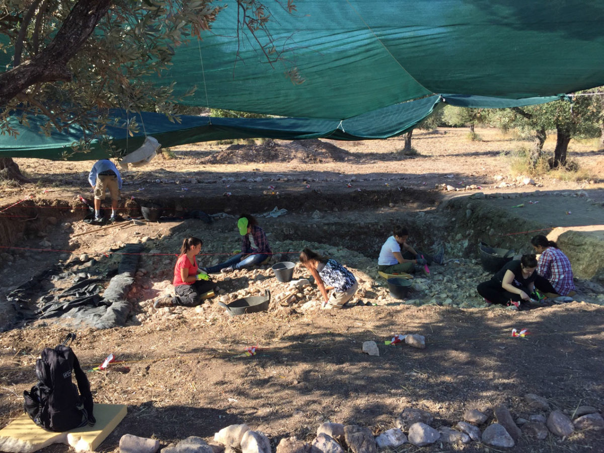 View of the excavation at Lisvori, Lesbos.