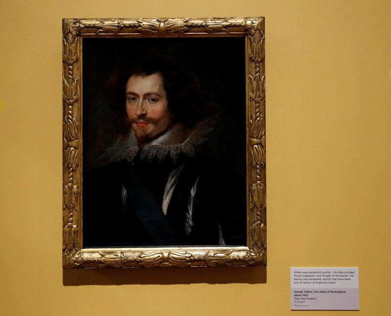A lost Rubens masterpiece, a portrait of George Villiers, goes on show at Kelvingrove Museum Glasgow, Scotland, Britain. Photo Credit: REUTERS/Russell Cheyne.