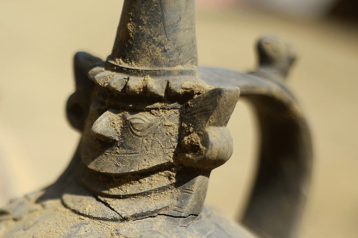A pottery artefact is seen at an archaeological site at Huaca de la Cruz in the Pomac Forest Historic Sanctuary, in Lambayeque, Peru. Photo Credit: Pierre Cobos/Reuters/IB Times.