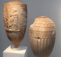 Suspected looted ancient Greek vases for sale at London art fair