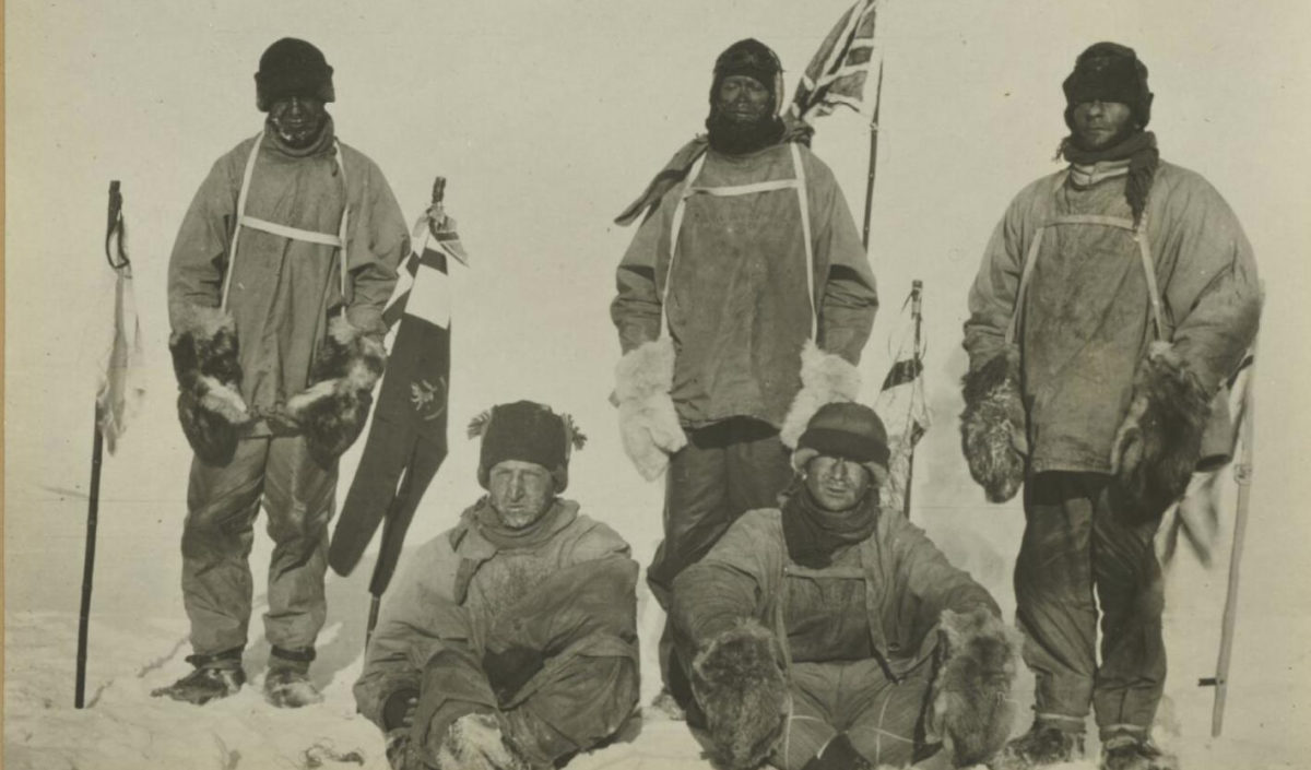 Scott and his team who all died on the return from the South Pole. Credit: National Library