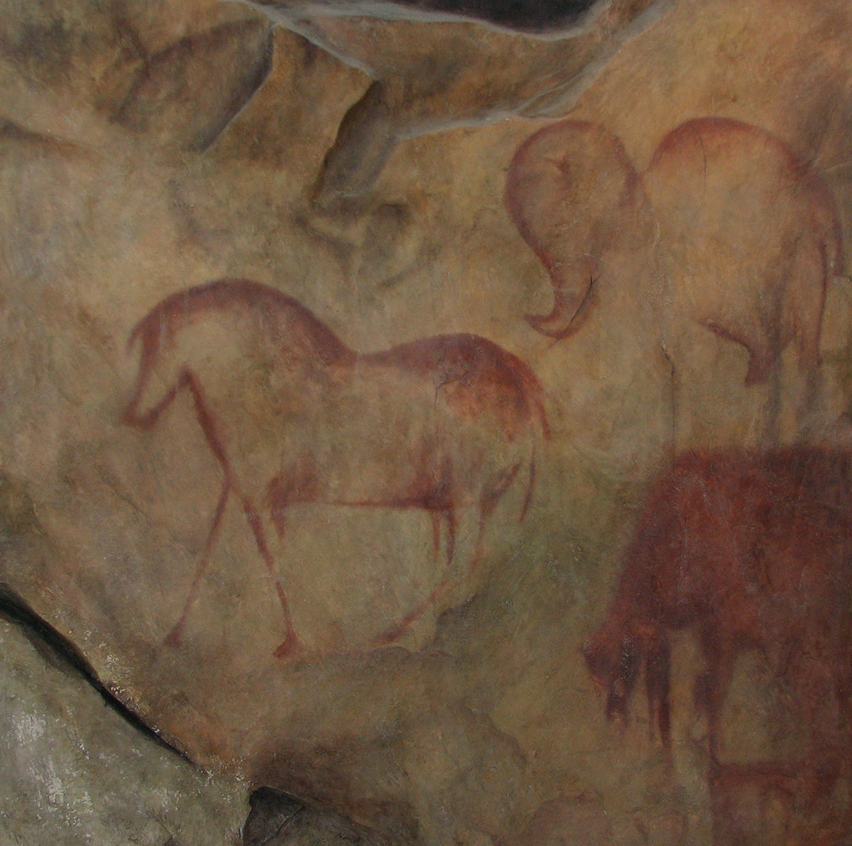 Paintings in the Kapova Cave (replica)