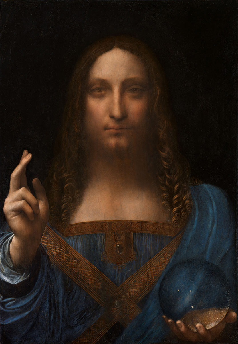  Salvator Mundi, circa 1500. Even now attribution to Leonardo is not universally accepted.