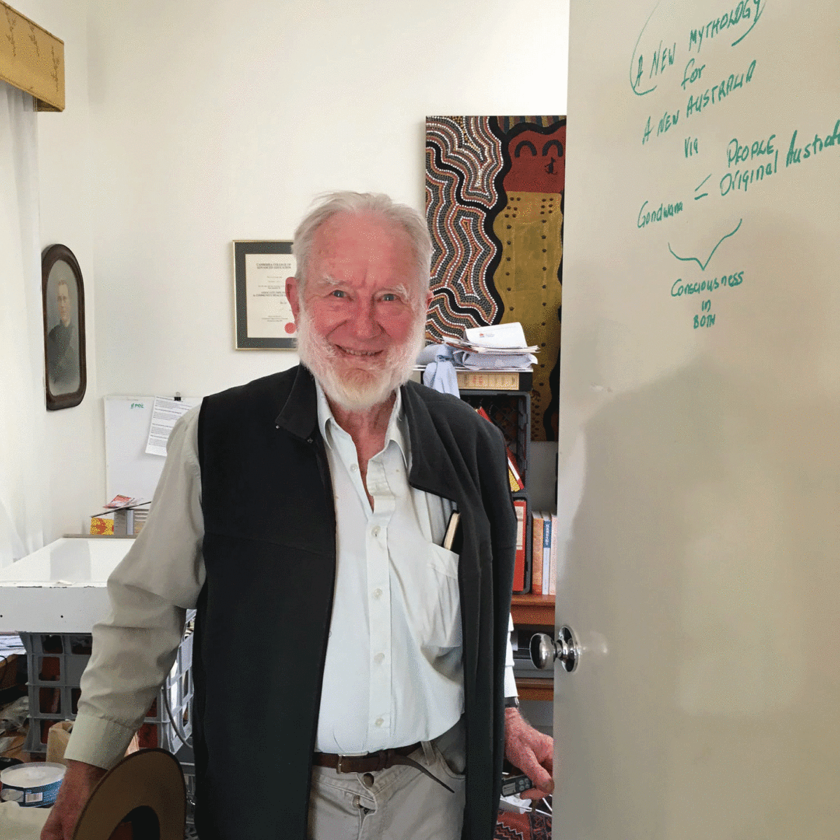  Geologist Jim Bowler, who discovered the remains of Mungo Man. Photo Credit: Paul Daley for the Guardian.