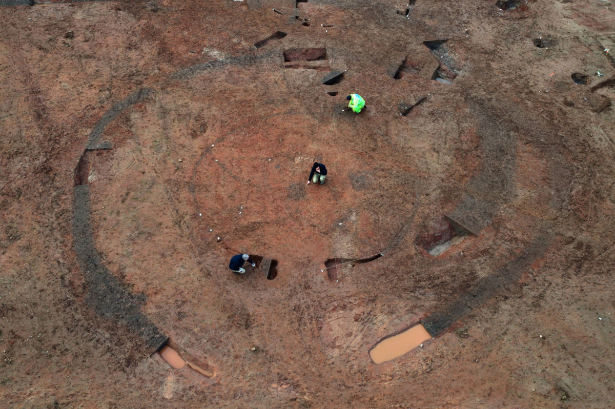 Aerial shot of Glenfield Park Roundhouse. Image credit: ULA