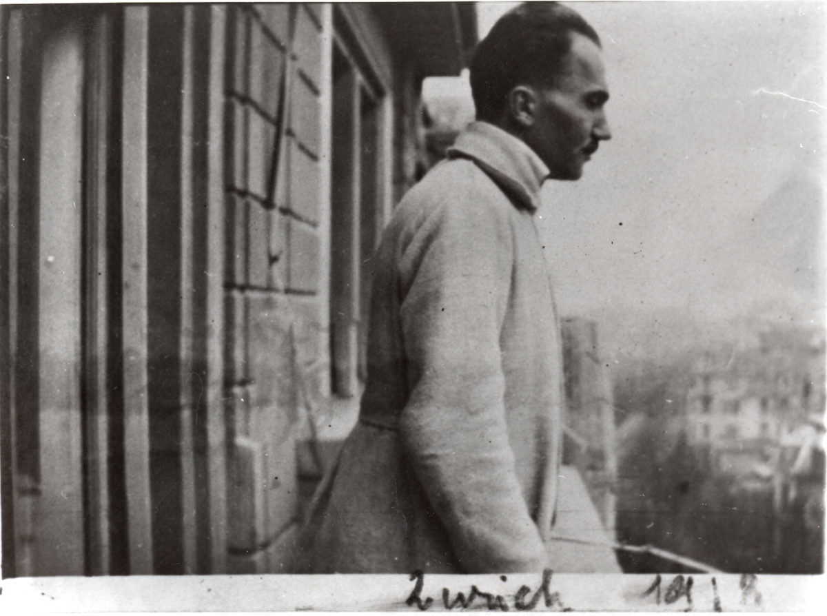 Nikos Kazantzakis in Zurich, 15.01.1918.