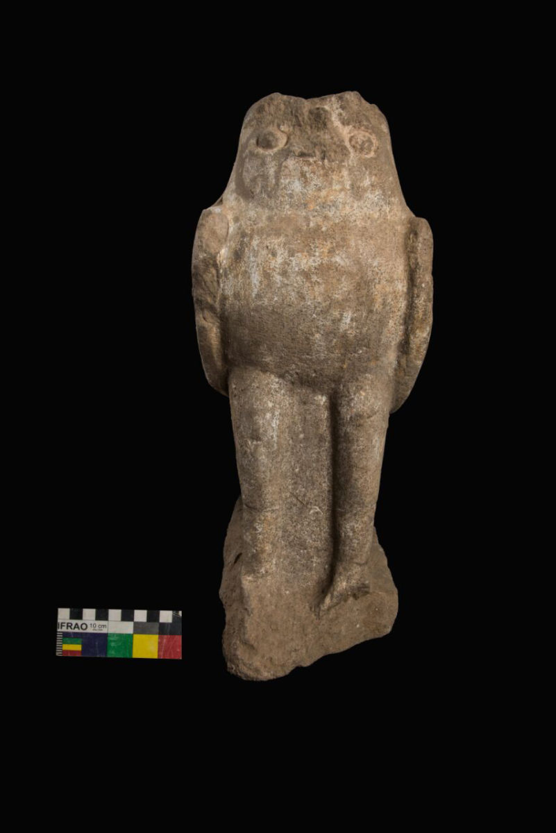 Horus statue.