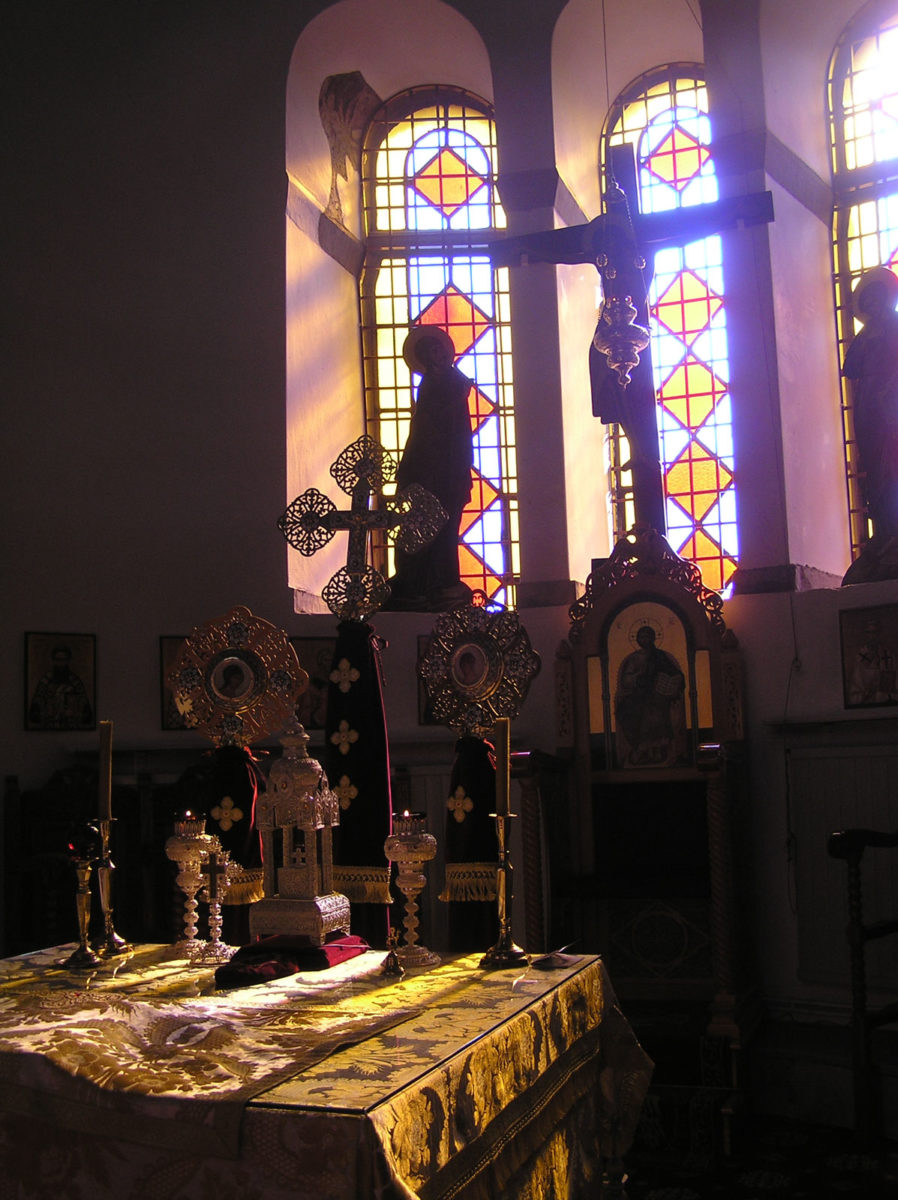 Fig. 12. The lighting of the sanctuary and the altar (at 9:55 in October). 