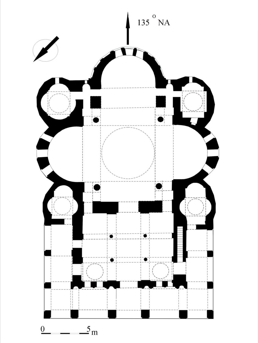 Fig. 2. Plan of the church of Elijah the Prophet. Archive of the Ephorate of Antiquities of Thessaloniki City.