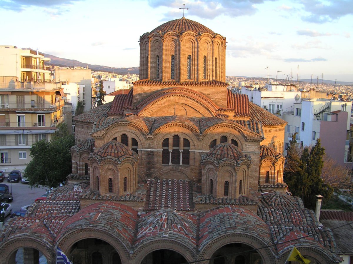 Fig. 5. The church of Elijah the Prophet. View from the northwest (at 18:28 in March). 