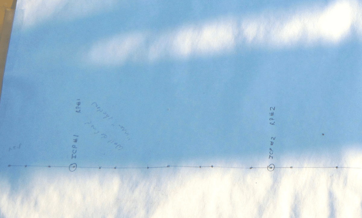 Shown in this photo, taken in the late afternoon, is a portion of the morning’s data. The two points circled were used to evaluate the method. Image Credit: JAEA.