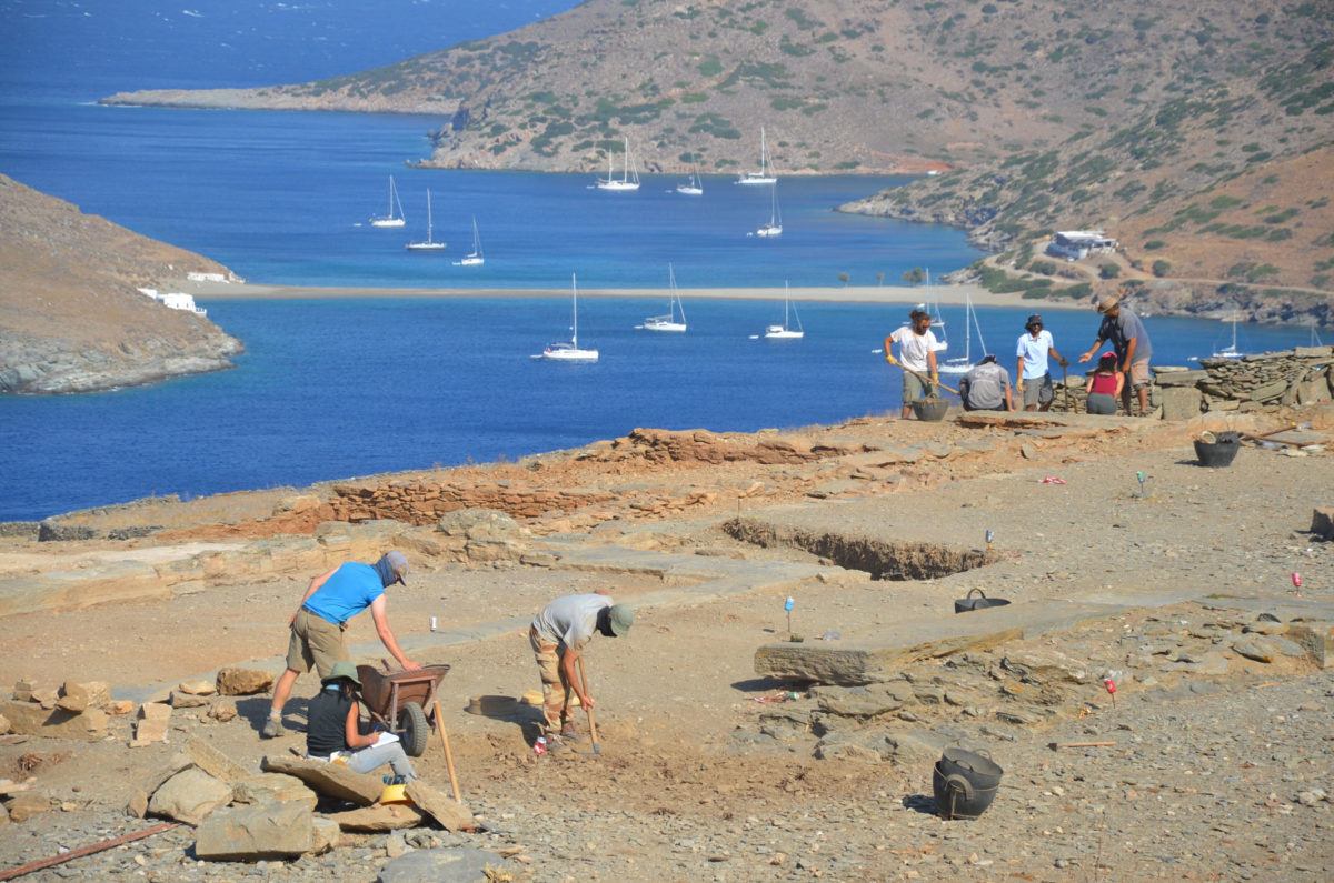 View of the excavation (2017).
