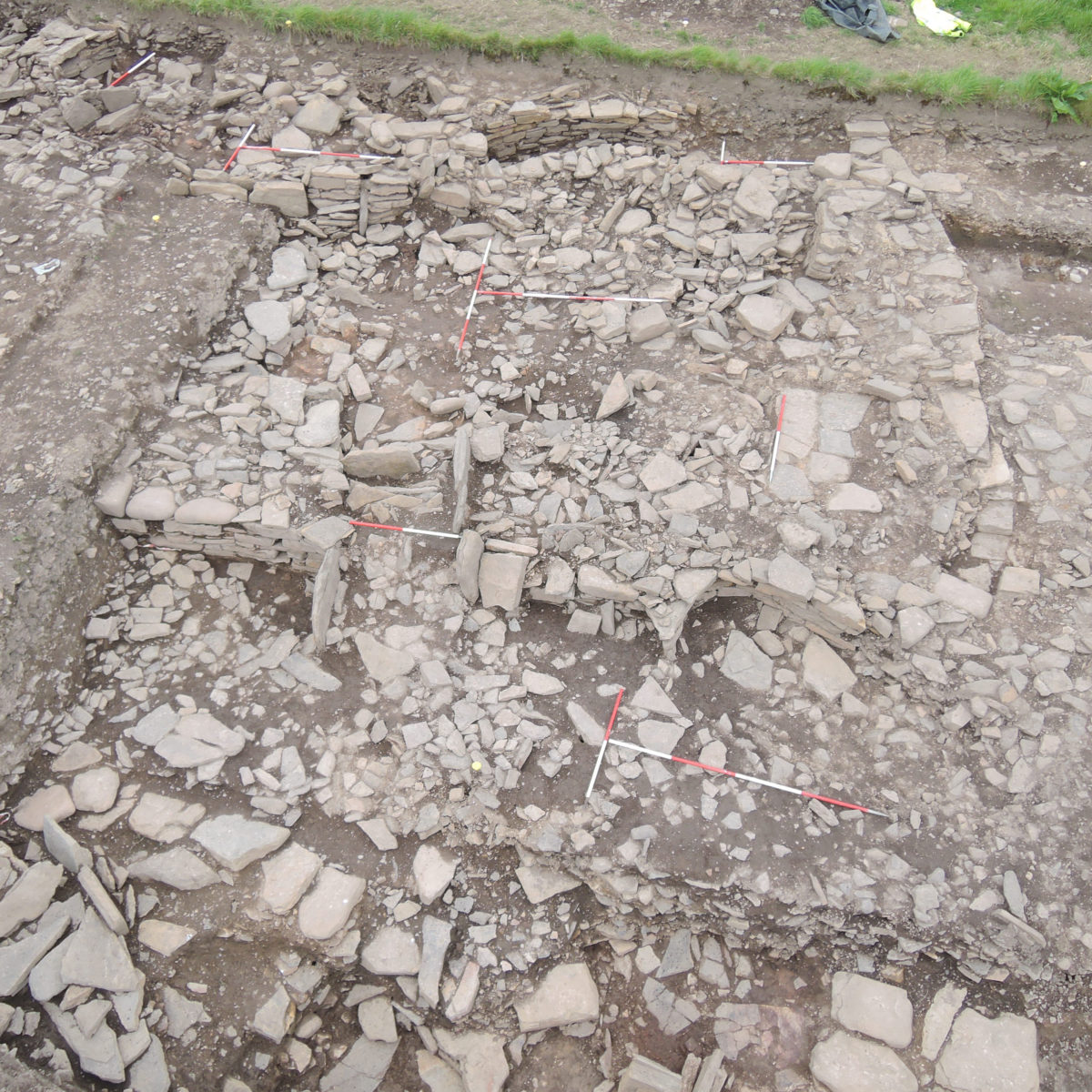 The remains of the structure where the jewellery-making occurred at the Cairns. 