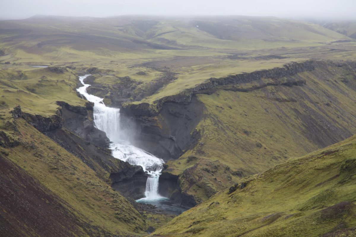 This is part of the Eldgjá fissure in Southern Iceland. Credit: Clive Oppenheimer